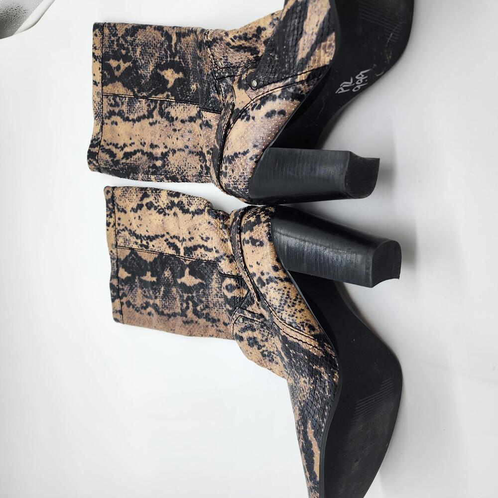 Flawless PAOLO textured snakeskin python boots le… - image 3